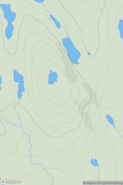 Thumbnail image for Beinn Bhreac [Lewis and Nearby Islands] showing contour plot for surrounding peak